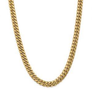9.3mm Cuban Link 14k Yellow Gold 24"