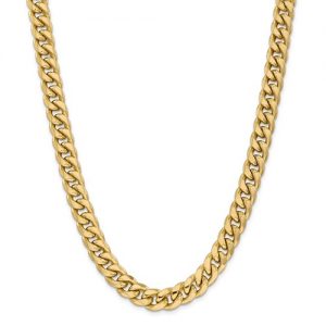11mm Cuban Link 14k Yellow Gold 22"