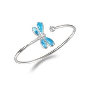 Larimar Dragonfly Bracelet Sterling Silver